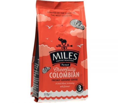 227g Ground Cheerfully Colombian Coffee